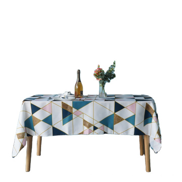 Toalha de mesa retangular personalizada toalha de mesa impressa de mesa descartável para decoração de casa